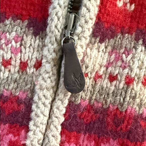 Women’s Eddie Bauer Collectibles Lamb Wool Cardigan size medium Cabincore Cozy - Picture 4 of 6